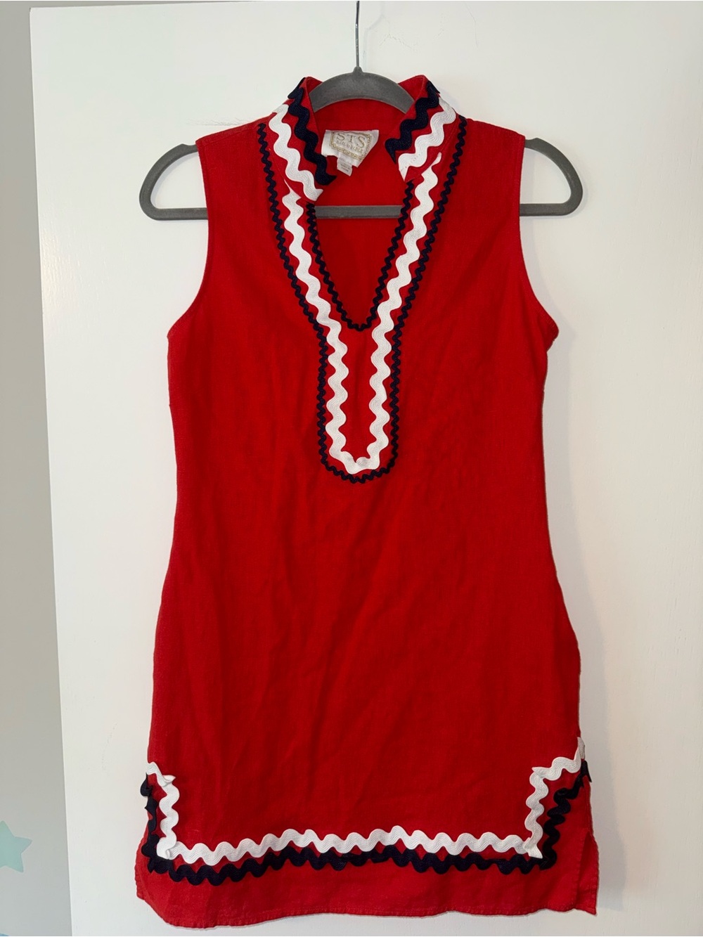 STS sail to sable linen blend dress
